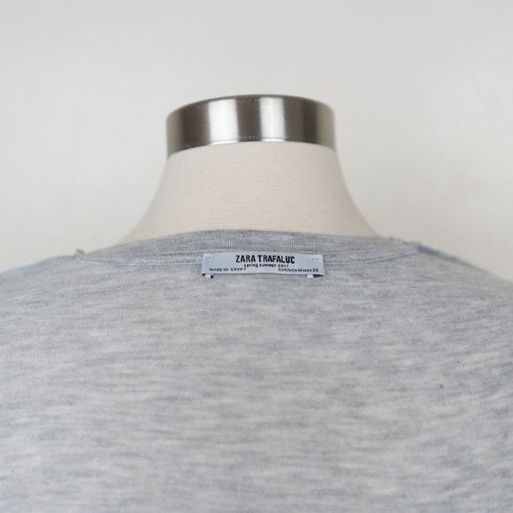 Zara Jersey Fabric Basic Short Sleeve M Tee - Picture 5 of 7